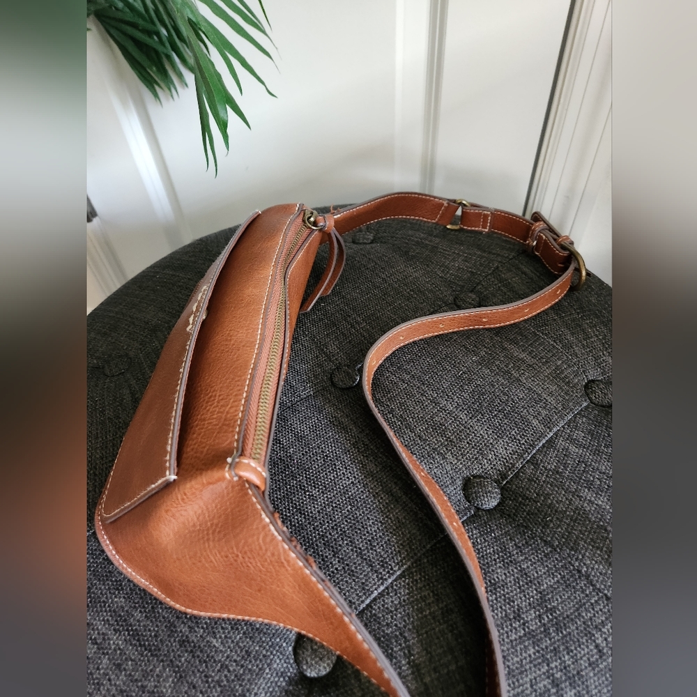 Waist Bag Leather Camel